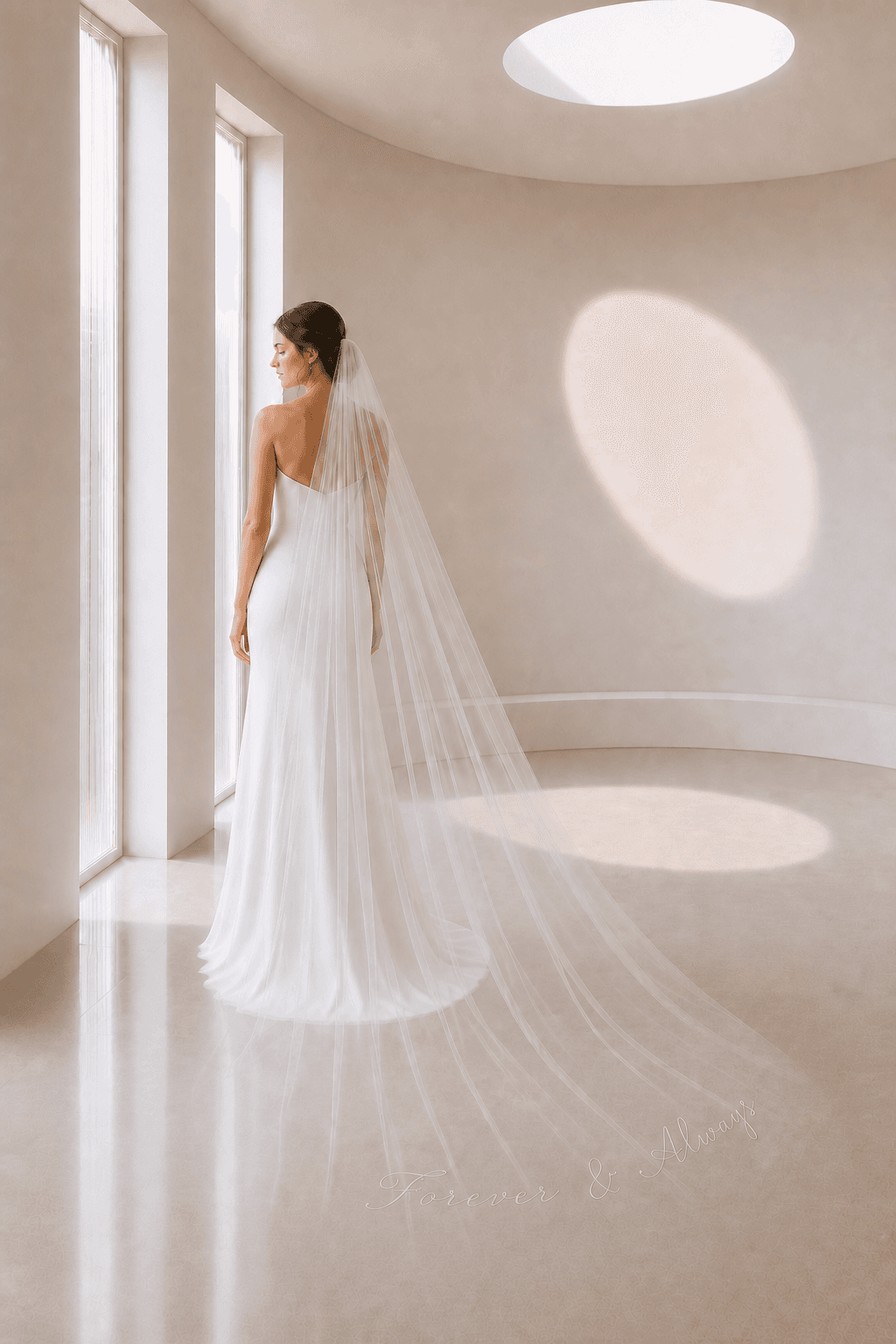 Embroidered Veil - back